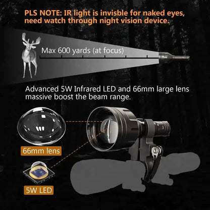 Long range IR flashlight spale XH 06 