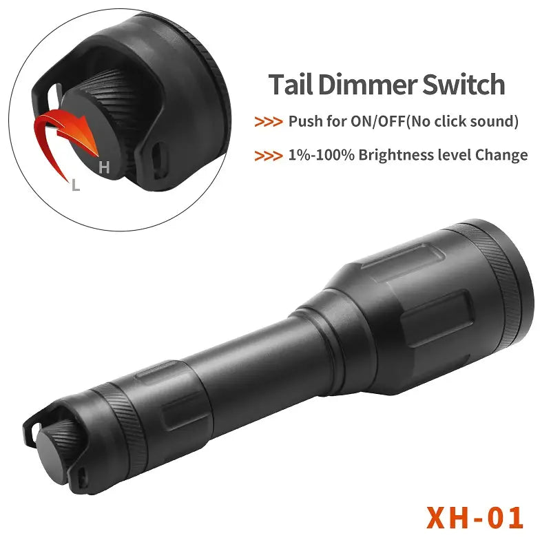 Stepless dimmer switch for hunting light