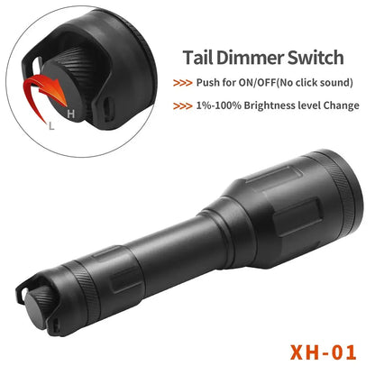Stepless dimmer switch for hunting light