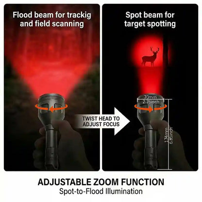 Zoom to adjust focus hunting flashlight spale XH 06