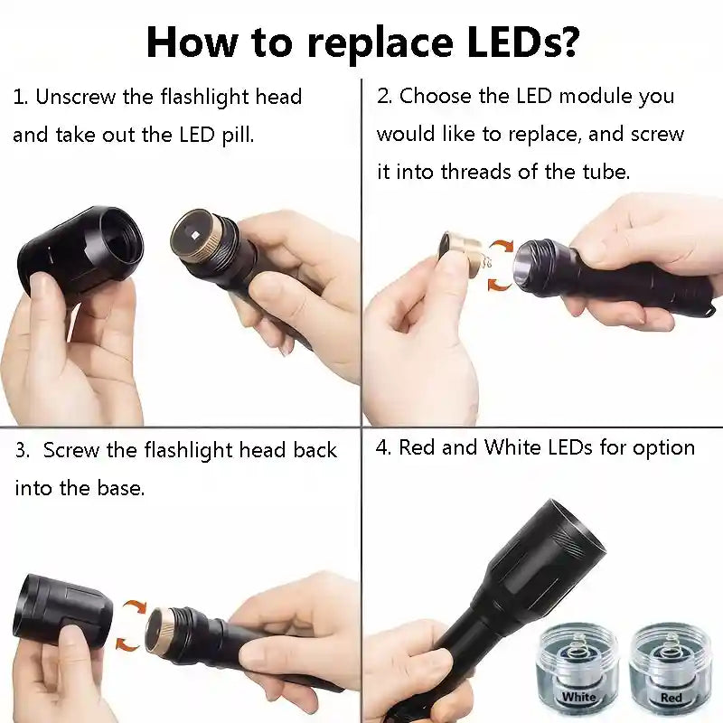 led modules change flashlight SPALE XH 06