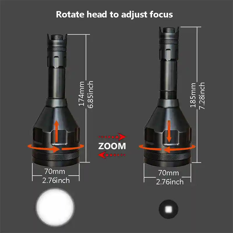 zoomable Infrared flashlight SPALE XH 06